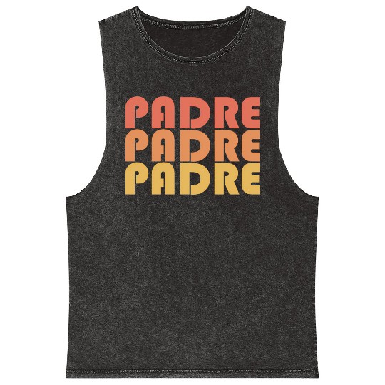 Padre Typography 1970S Mineral Wash Tank Tops