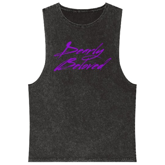 Dearly Beloved 80S Concert Mineral Wash Tank Tops