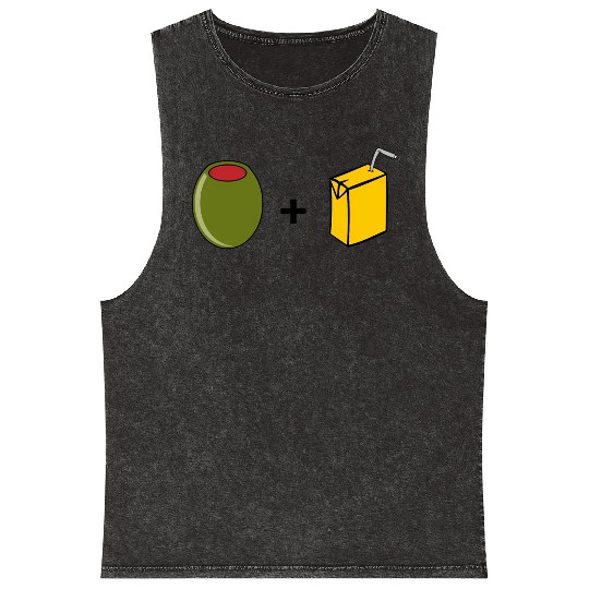 Olive Juice I Love You Mineral Wash Tank Tops