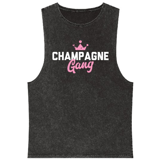Champagne Gang Mineral Wash Tank Tops
