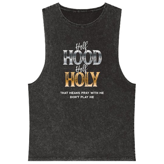 Half Hood Half Holy Mineral Wash Tank Tops