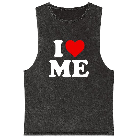 I Love Me Heart Maine Mineral Wash Tank Tops