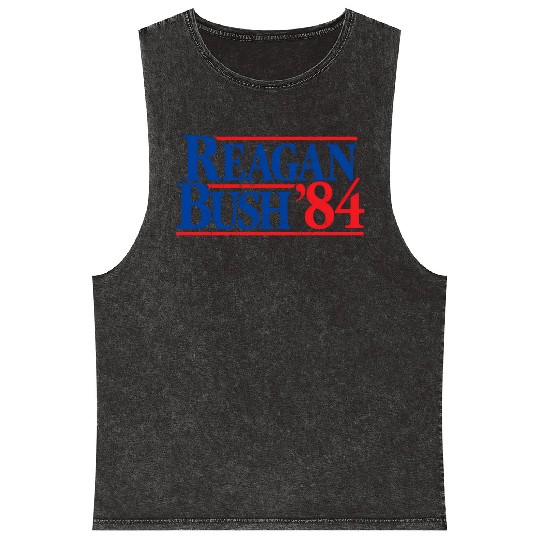 Reagan Bush '84 Republican Mineral Wash Tank Tops