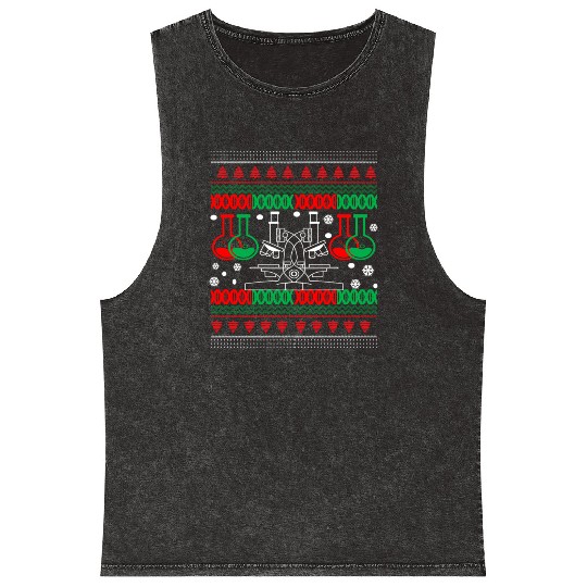Science Chemistry Joke Geek Nerd Ugly Jumper Mineral Wash Tank Tops