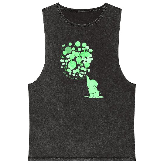 Mental Awareness 12 Step Recovery Mental Health Mineral Wash Tank Tops