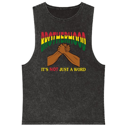 Brotherhood It's Not Just A Word Mineral Wash Tank Tops