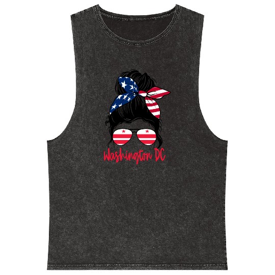 Washington Dc Washington Dc Flag Statefriend Mineral Wash Tank Tops