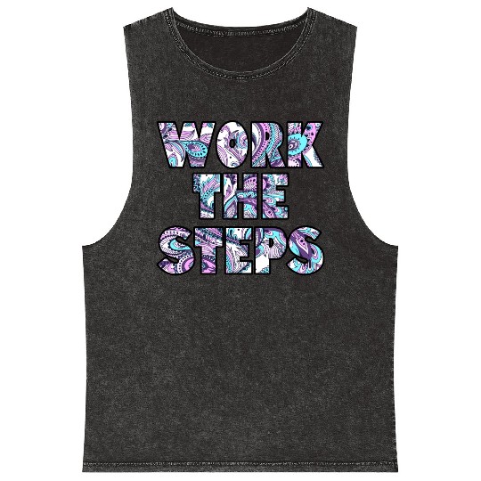 Work the Steps paisley Mineral Wash Tank Tops