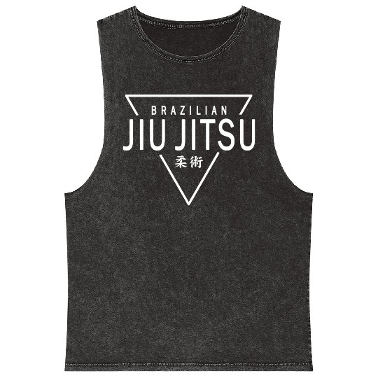 Jiu Jitsu Mma Bjj Mineral Wash Tank Tops