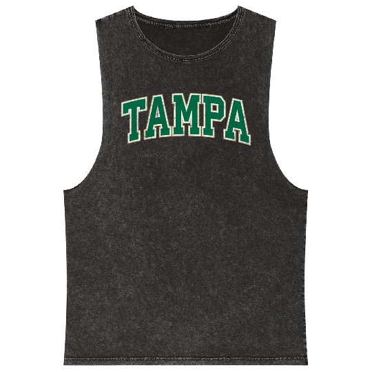 Tampa Florida Fl Athletic Sports Mineral Wash Tank Tops