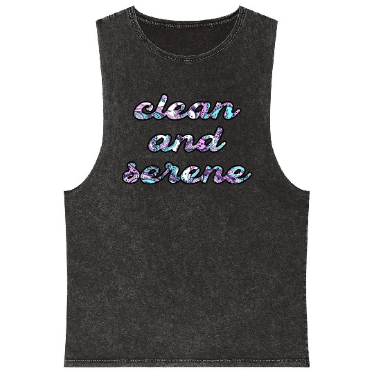 Clean and Serene paisley Mineral Wash Tank Tops