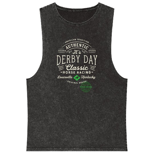 Derby Day Louisville Kentucky Horse Racing Mineral Wash Tank Tops