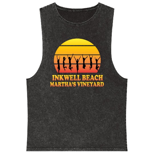 Inkwell Beach Oak Bluffs Martha'S Vineyard Ma Mineral Wash Tank Tops