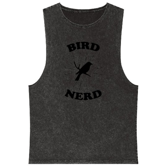 Bird Nerd Bird Watching Mineral Wash Tank Tops