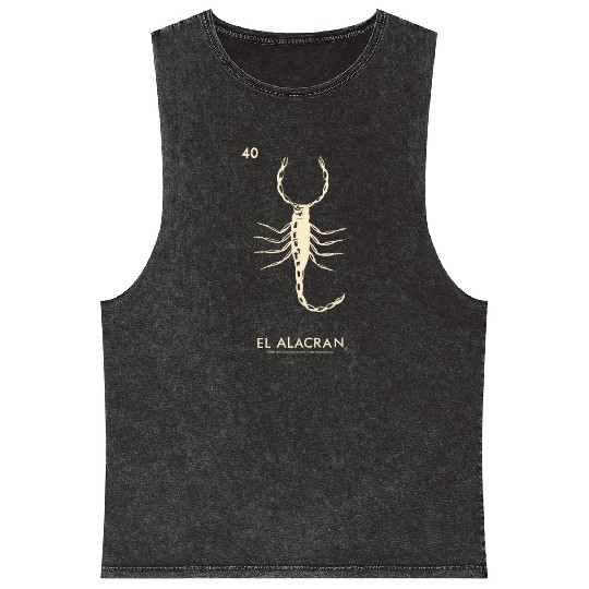 Loteria El Alacran Scorpion Mineral Wash Tank Tops