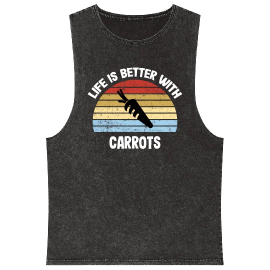 Carrot Mineral Wash Tank Tops