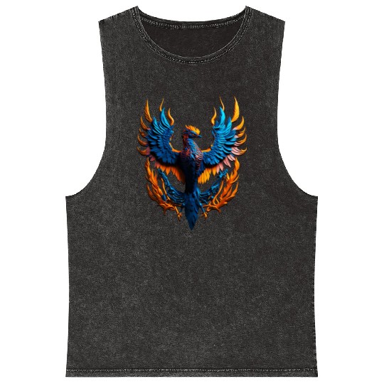 Neon Phoenix Mineral Wash Tank Tops