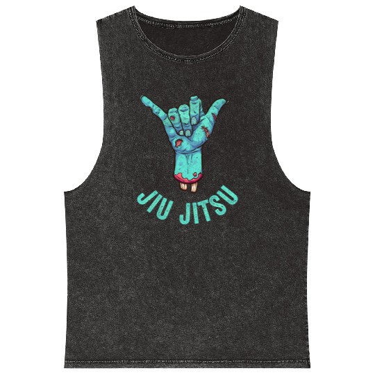 Brazilian Jiu-Jitsu Bjj Mineral Wash Tank Tops Hang Loose