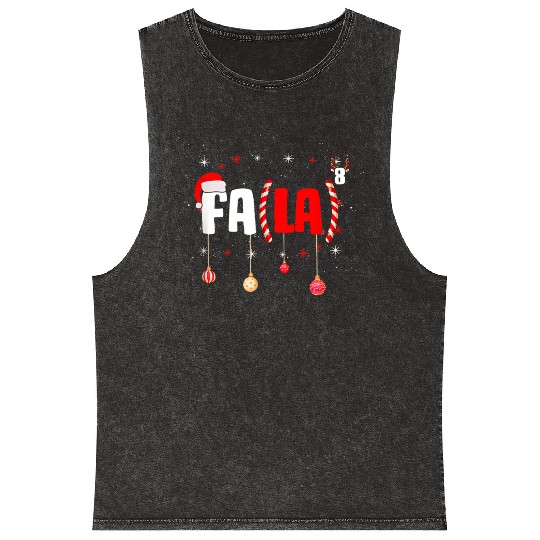 Math Teacher Fa La8 Equations Fa La La La Mineral Wash Tank Tops