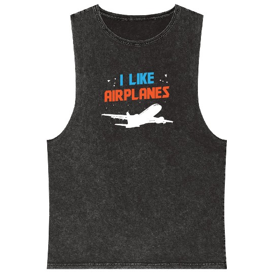 Aerospace engineer like airplanes rocket scientist Mineral Wash Tank Tops