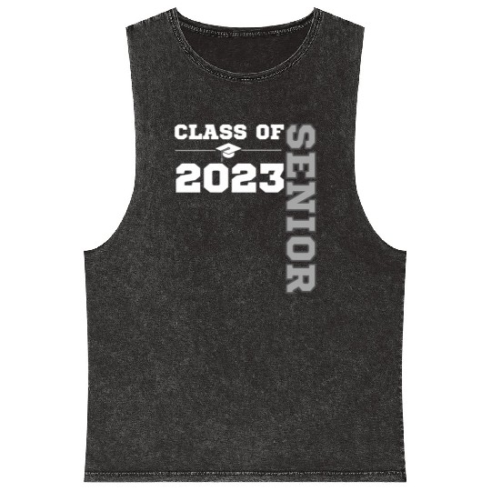 Class Of 2023 Senior Year 23 Back To School Mineral Wash Tank Tops