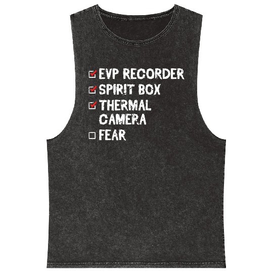 Evp Recorder Ghost Hunting Equipment Mineral Wash Tank Tops