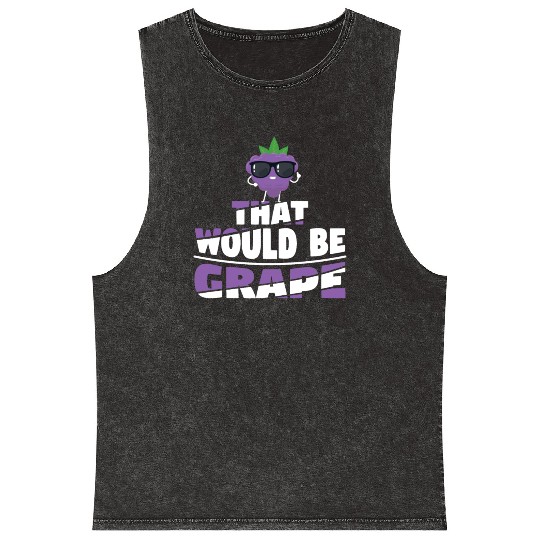 That Would Be Grape Mineral Wash Tank Tops