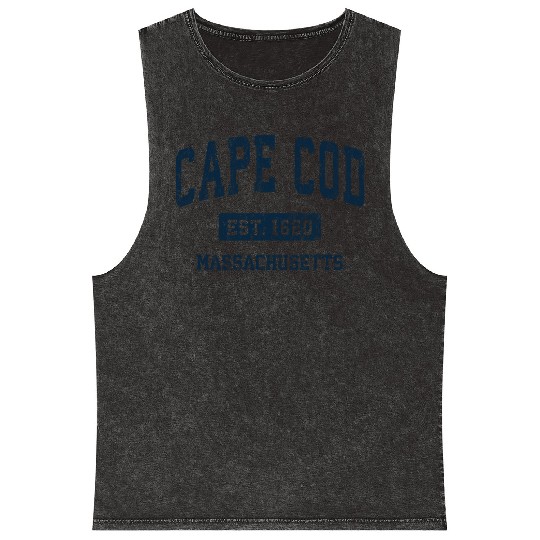 Cape Cod Massachusetts Ma Vintage Athletic Mineral Wash Tank Tops