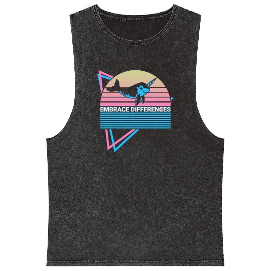 Narwhal Retro Mineral Wash Tank Tops