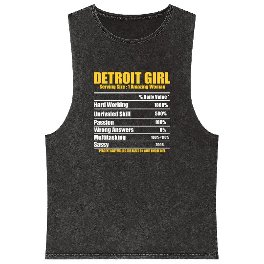 Hilarious Detroit Definition Motor City American Mineral Wash Tank Tops