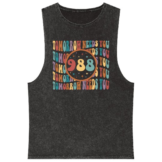Tomorrow Needs You Suicide Prevention Tal Health Mineral Wash Tank Tops