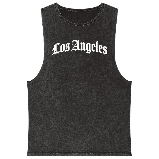Los Angeles California Mineral Wash Tank Tops