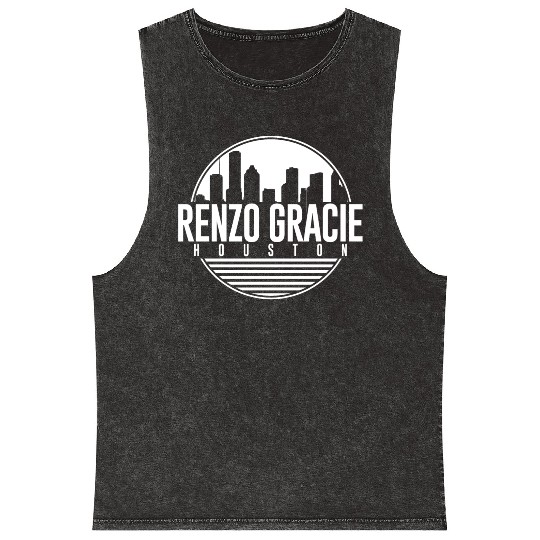 Renzo Gracie Jiu Jitsu Houston Mineral Wash Tank Tops