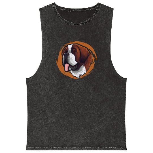 Dog Mom Dogfather Dog Daddy Dog Lover Saint Mineral Wash Tank Tops