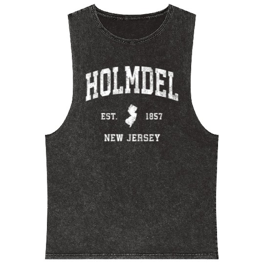Holmdel New Jersey Nj Athletic Sports Mineral Wash Tank Tops