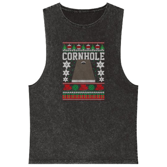 Cornhole Ugly Happy Mineral Wash Tank Tops