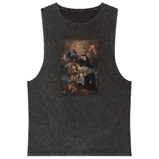 The Holy Spirit, angels and the Virgin Mary Mineral Wash Tank Tops