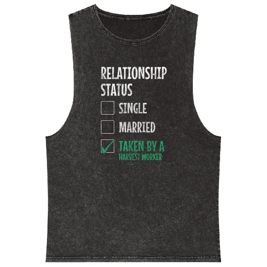 Harvest Work Field Mineral Wash Tank Tops