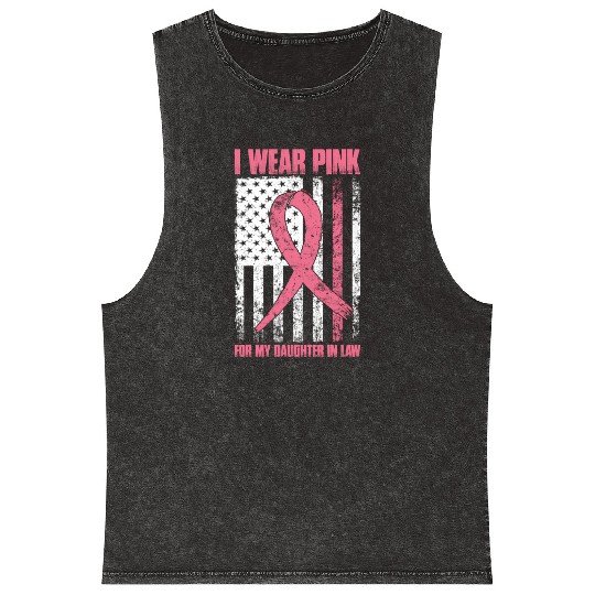 I Wear K For My Daughter In Law Breast Cancer Mineral Wash Tank Tops