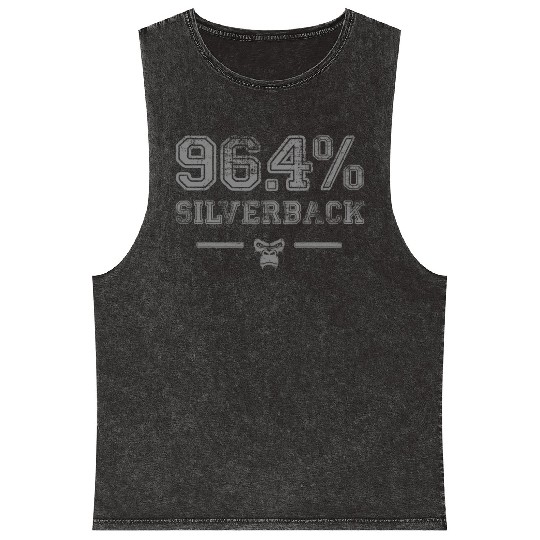 964 Silverback Gorilla Gym Body Building Gym Mineral Wash Tank Tops