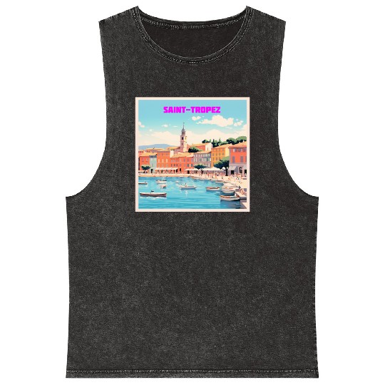 "Pastel Paradise" Saint-Tropez Mineral Wash Tank Tops