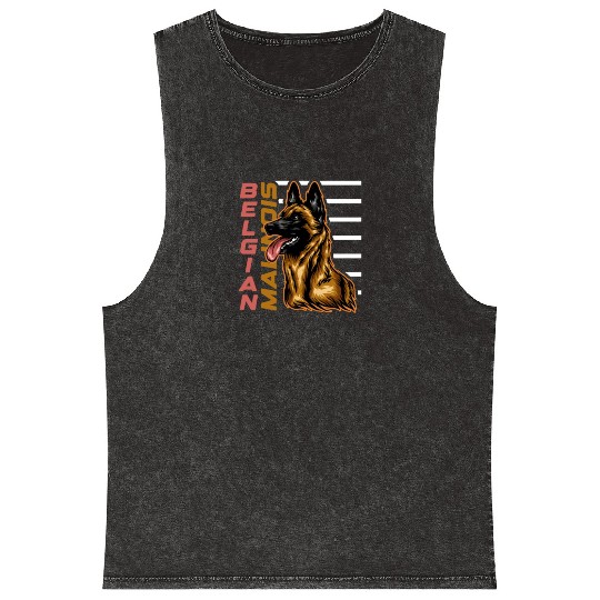 Belgian Malinois Mineral Wash Tank Tops