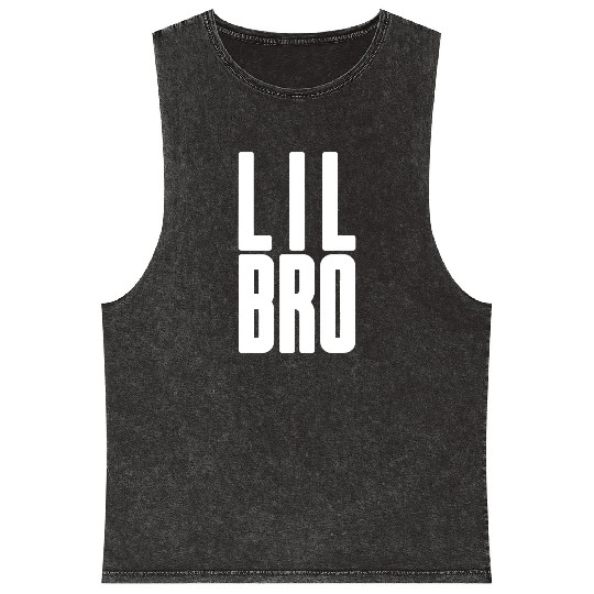 Lil Bro - Siblings Men Kids Adult Fraternity Littl Mineral Wash Tank Tops