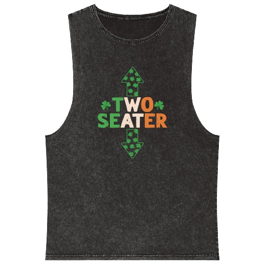 St Patric Day Two Seater St Patric Day Mineral Wash Tank Tops