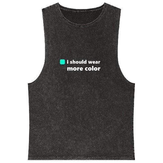 i should wear more color light green Mineral Wash Tank Tops