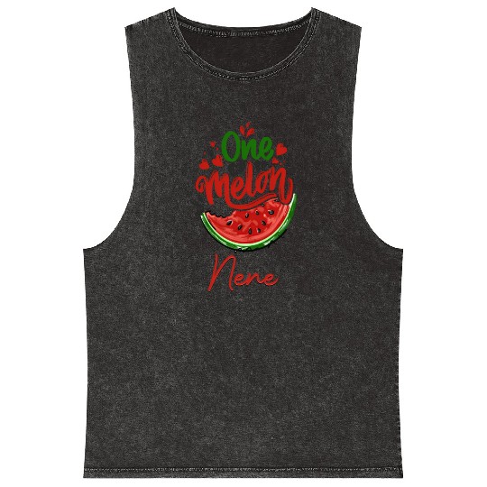 One In A Melon Nene Mineral Wash Tank Tops