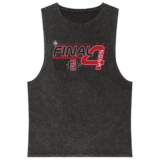 San Diego State Aztecs Final Four 2023 Baetball Mineral Wash Tank Tops