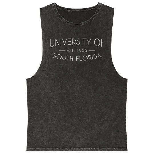Of South Florida Usf Bulls le Mineral Wash Tank Tops