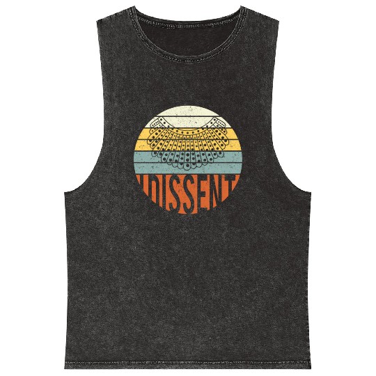 I Dissent Quote Mineral Wash Tank Tops