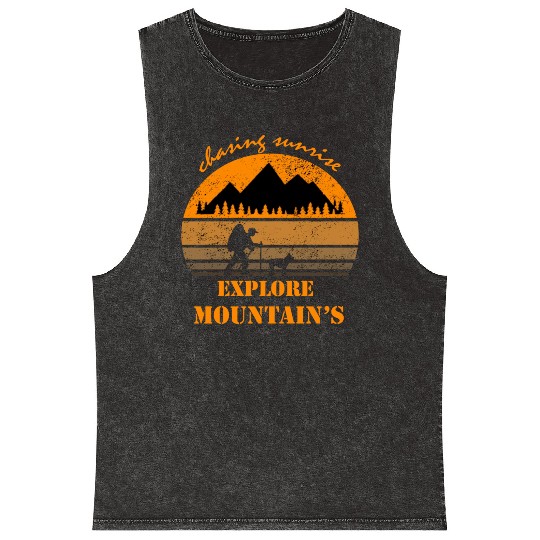 Chasing Sunrise Explore Mountain Mineral Wash Tank Tops